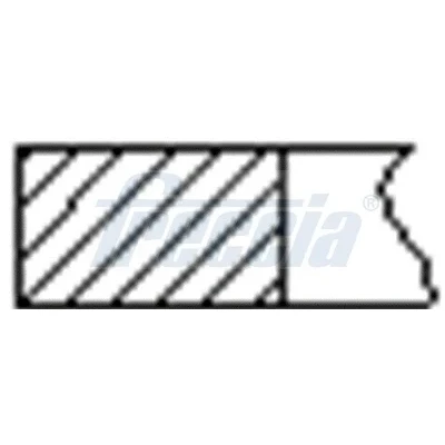 Bilde av FRECCIA FR10 384200 Stempelringsett 79,5 RENAULT: CLIO 2, MEGANE 2 Coupe Cabriolet