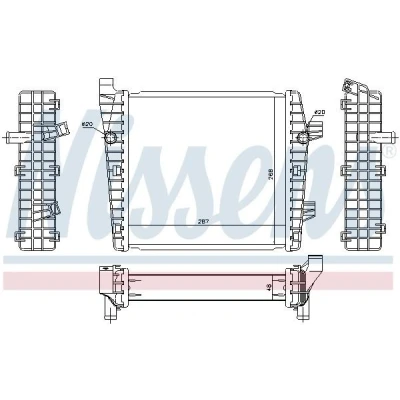 Bilde av NISSENS 65320 Lavtemperaturkjøler, intercooler