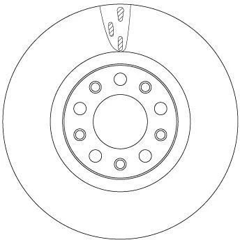 Bilde av TRW DF6590S Bremseskiver 305 28 5 110 ventilert spraylakkert ALFA ROMEO: Giulia Sedan