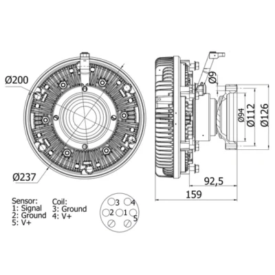 Bilde av MAHLE ORIGINAL CFC 100 000S Viscous Clutch