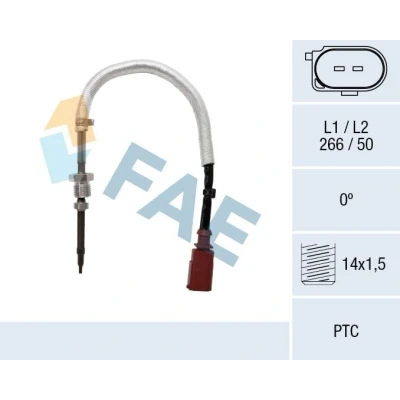 Bilde av FAE 68083 Sensorer før sotpartikkelfilter AUDI: A4 B8 Avant, Q5, A6 C7 Avant