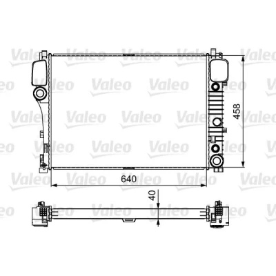 Bilde av VALEO 735299 Radiator Aluminium 462 640 34