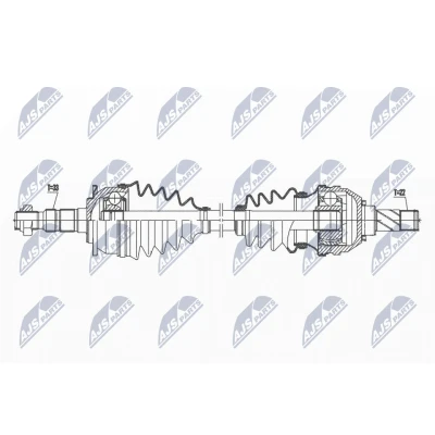 Bilde av Drivaksel, Framaksel venstre, opel astra j, j sedan, sports tourer, 13335140, 374897