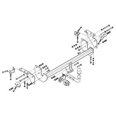 Bilde av Tilhengerfeste, standard, citroën c4 aircross, mitsubishi asx, asx van, peugeot 4008
