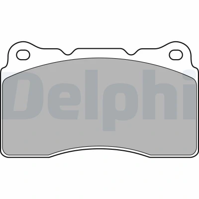 Bilde av DELPHI LP1944 Bremseklosser ikke klargjort for slitasjeindikator med antihyle blikk uten tilbehør VOLVO: V70 2, S60 I, C30, RENAULT: Megane 4