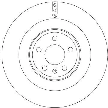 Bilde av TRW DF6343S Bremseskiver 356 22 5 ventilert spraylakkert AUDI: A6 C7 Avant, A8 D4, A7 Sportback