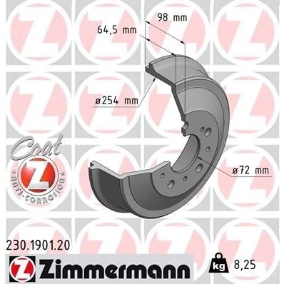Bilde av Bremsetrommel, Bakaksel, citroën,fiat,peugeot, 131 367 5080, 4 449 694, 4247.22