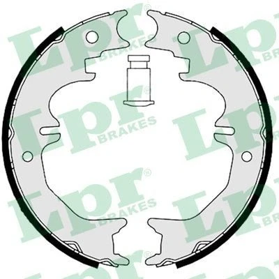 Bilde av LPR 08850 Handbromsbackar TOYOTA: Land Cruiser Prado 120, 90, 150