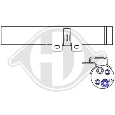 Bilde av DIEDERICHS DCT1217 Tørker R 134a Aluminium Climate