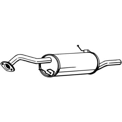Bilde av sluttlyddemper, mazda 323 s vi, ZL0640100A, ZL0640100C, ZL0640100E