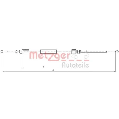 Bilde av METZGER 10.4268 Bremsekabel bakre venstre 1613/1230 COFLE BMW: X3
