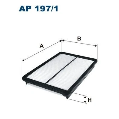 Bilde av FILTRON AP 197/1 Luftfilter 37 197 295 Filterinnsats KIA: SORENTO 2, HYUNDAI: Grand SANTA Fé, FE 3