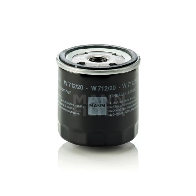 Bilde av MANN FILTER W 712/20 Oljefilter 3/4 16 UNF Påskruingsfilter AUDI: Quattro