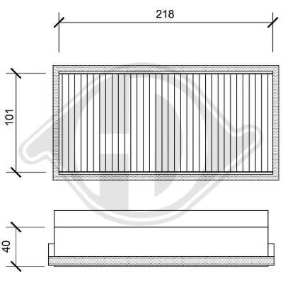 Bilde av DIEDERICHS DCI0034S Kupéfilter pollenfilter 228 111 57 Climate