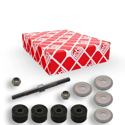 Bilde av FEBI BILSTEIN 42068 Stabstag framaksel venstre, høyre 100 M8 x 1,25 med mutter, lager, underlagsskiver Stål sølv HONDA: CRX 3