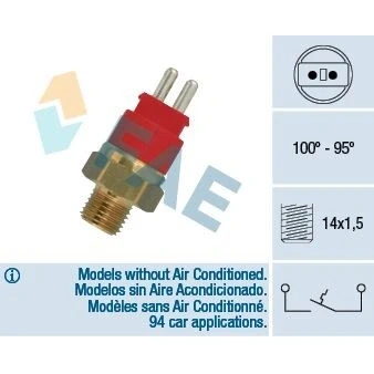 Bilde av Temperaturbryter, radiator ventilator, mercedes benz, 006 545 15 24, 40 01 76 541, 676, 013247949, 1