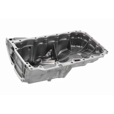 Bilde av VAICO V20 3796 Bunnpanne med oljeplugg, uten pakning sensor, hull for oljenivåmåler Aluminium