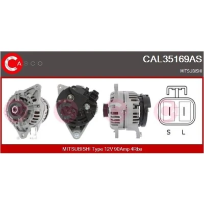 Bilde av CASCO CAL15306AS Dynamo 12V 90A VOLKSWAGEN: Transporter 4, 4 Bus,