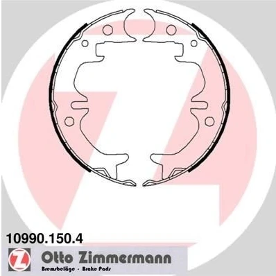 Bilde av ZIMMERMANN 10990.150.4 Handbromsbackar Bildet viser leveranseinnholdet TOYOTA: Celica VI Coupé