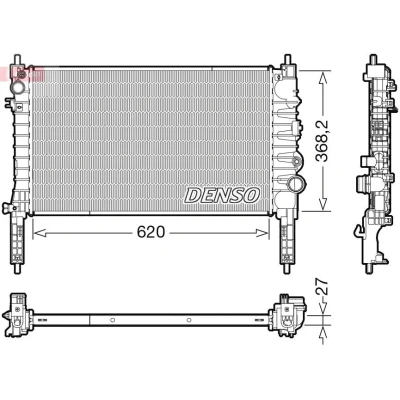 Bilde av DENSO DRM20122 Radiator 620 386 27