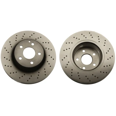 Bilde av TRW DF4149S Bremseskiver 312 28 5 112 slisset / perforert spraylakkert MERCEDES BENZ: S Klasse Sedan