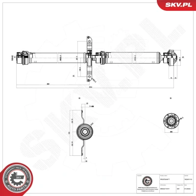 Bilde av Drivaksel, Bakaksel, Bak Esen skv 76SKV110 audi q5 OE 8R0521101F, 8R0521101L, 8R0521101M