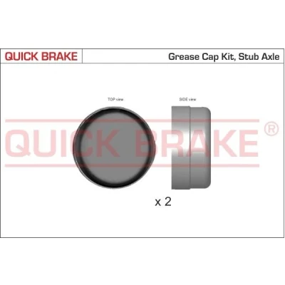 Bilde av QUICK BRAKE 9823K Kappe, hjullager 56