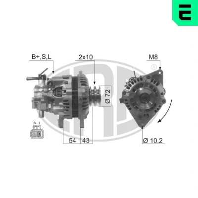 Bilde av Dynamo, mitsubishi l200, l400 buss, skåp, pajero classic, canvas top iii, sport i, A002TN1798, A2TN1798, A2TN1798A, A