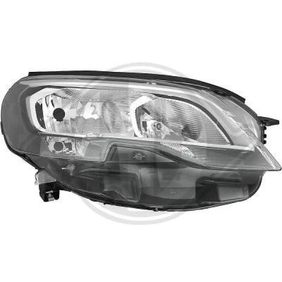 Bilde av DIEDERICHS 4292980 Frontlykter høyre H1/H7, W5W, W21W, PY21W med motor for høydejustering hovedlys