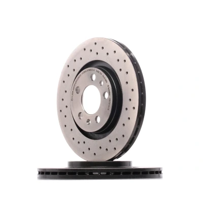 Bilde av BREMBO XTRA LINE 09.7012.1X Bremseskiver 280 22 5 perforert / ventilert belagt høy karbon med skruer VOLKSWAGEN: Golf 4, New Beetle Cabrio