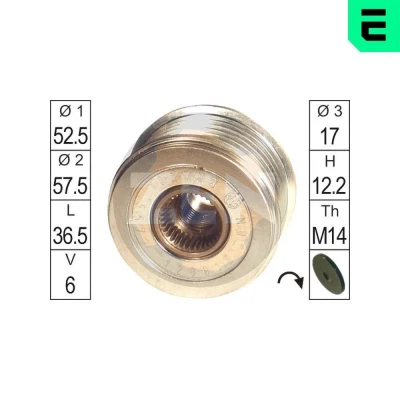 Bilde av ERA ZN5572 Frihjul Dynamo HYUNDAI: Terracan