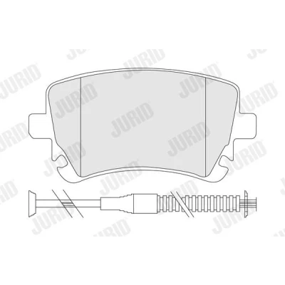 Bilde av JURID 573225J Bremseklosser inkl. slitasjevarselkontakt VOLKSWAGEN: Phaeton