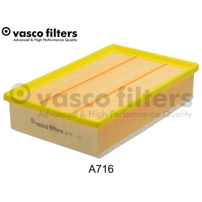 Bilde av DAVID VASCO A716 Luftfilter 57 180 281 firkantet Filterinnsats med forfilter FORD: Transit Mk6 Minibuss, Van