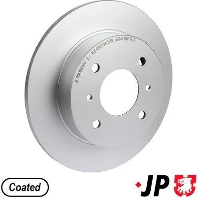 Bilde av JP GROUP 4063200500 Bremseskiver bakaksel 258 10 4 fullt ut belagt NISSAN: Almera II Hatchback, Primera Sedan, Hatchback