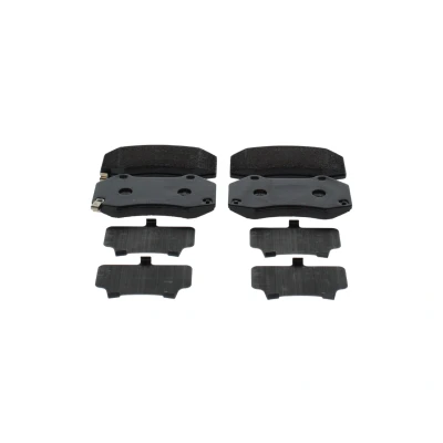 Bilde av BOSCH 0 986 494 718 Bremseklosser Low Metallic med akustisk slitasjevarsel antihyle blikk OPEL: Corsa D Hatchback, E Hatchback