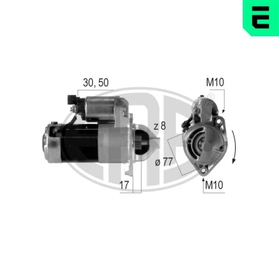 Bilde av ERA 220459A Starter 12 1,8 8 HYUNDAI: i30 I Stasjonsvogn, Matrix, ACCENT 3 Stufenheck, KIA: cee‘d Hatchback