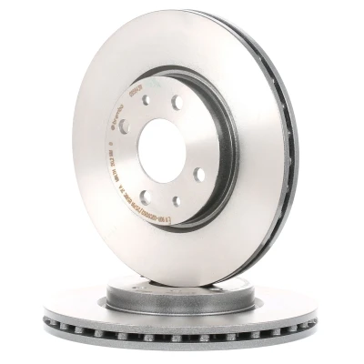 Bilde av BREMBO COATED DISC LINE 09.5843.11 Bremseskiver 257 22 4 innvendig ventilert belagt med skruer FIAT: 500 Hatchback, BRAVO 2, Panda II Hatchback