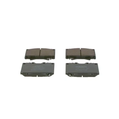 Bilde av BOSCH 0 986 424 640 Bremseklosser Low Metallic med akustisk slitasjevarsel antihyle blikk, montageanvisning TOYOTA: Land Cruiser 100