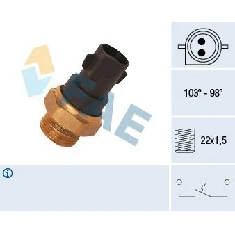 Bilde av EPS 1.850.137 Temperaturbryter, radiator ventilator M22x1,5 Made in Italy OE Equivalent FORD: ESCORT 4, Sierra Mk1 Hatchback