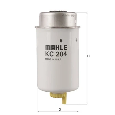 Bilde av MAHLE ORIGINAL KC 204 Drivstoffilter Påskruingsfilter FORD: Transit Mk5 Flatvogn lastebil/Chassis, Minibuss