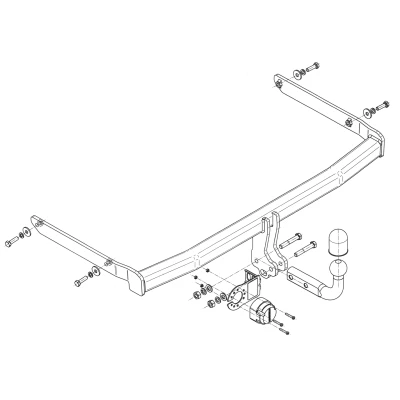 Bilde av Tilhengerfeste, standard, ford fiesta v, van v