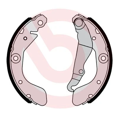 Bilde av BREMBO S 10 519 Bremsesko 200 36 med håndbremsarm