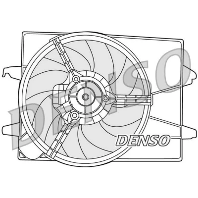 Bilde av DENSO DER10003 Kjølevifte 360 250