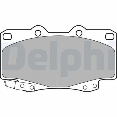 Bilde av DELPHI LP2242 Bremseklosser med akustisk slitasjevarsel uten antiskrike blikk tilbehør TOYOTA: HILUX 3 Pick up, 6 up