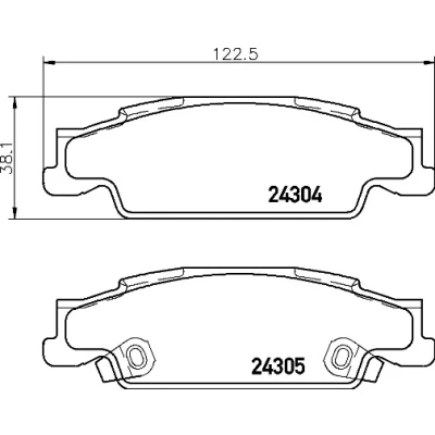 Bilde av BREMBO P 09 007 Bremseklosser med akustisk slitasjevarsel bremsecaliperskruer tilbehør