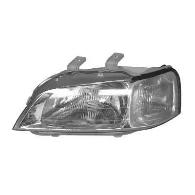 Bilde av VAN WEZEL 2529963 Frontlykter venstre H4 transparent for høyrekjøring uten motor høydejustering hovedlys P43t