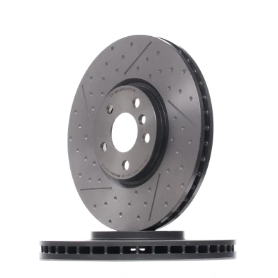 Bilde av BREMBO 09.D179.21 Bremseskiver 335 30 5 slisset / perforert, innvendig ventilert belagt høy karbon med skruer MINI: Hatchback