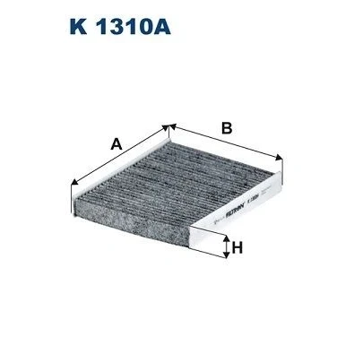 Bilde av FILTRON K 1310A Kupéfilter Karbonfilter 216 186 30 TOYOTA: HILUX 3 Pick up, Prius III Hatchback, C HR, LEXUS: RX IV, III, SUZUKI: Across SUV