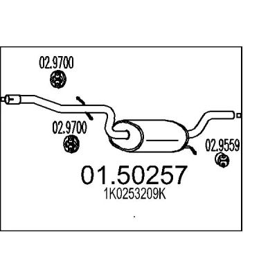 Bilde av Midtre lydpotte MTS 01.50257