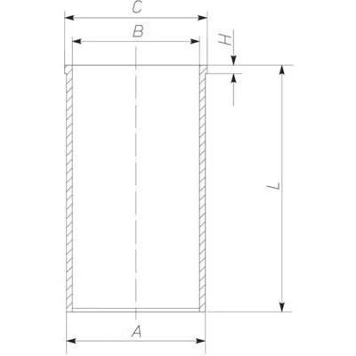 Bilde av Sylinderhylse MAHLE ORIGINAL 227 WN 69 01